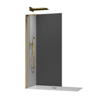 Постачальник: Місто: Київ Koer SR SP02-100x200-TR-12 Walk-In проз.скло Easy Clean 8мм, GOLD (KR5396)